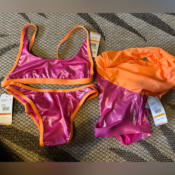 Swim package=rashguard(no tag)bottom&top.Deal for all 3 together-tags attached - Picture 1 of 11